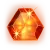 Jewel Orange Starburst Symbol